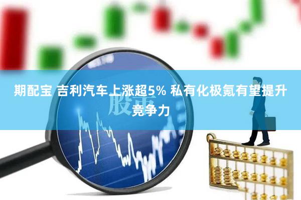 期配宝 吉利汽车上涨超5% 私有化极氪有望提升竞争力